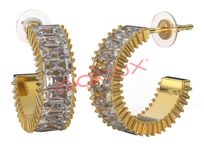 BJT325 ORECCHINO ALLISON GOLDEN 16MM STEEL GOLD PLATED - Farmafamily.it