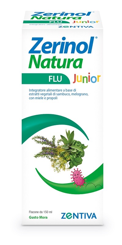 ZERINOL NATURA FLU JUNIOR SCIROPPO 150 ML - Farmafamily.it