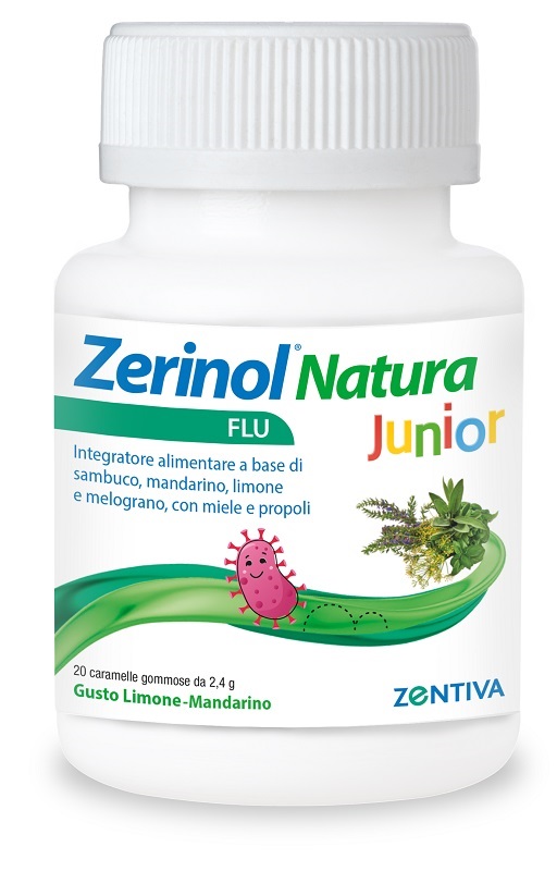 ZERINOL NATURA FLU JUNIOR 20 CARAMELLE GOMMOSE - Farmafamily.it