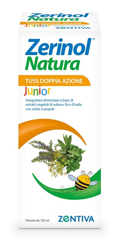 ZERINOL NATURA TUSS DOPPIA AZIONE JUNIOR SCIROPPO 150 ML - Farmafamily.it