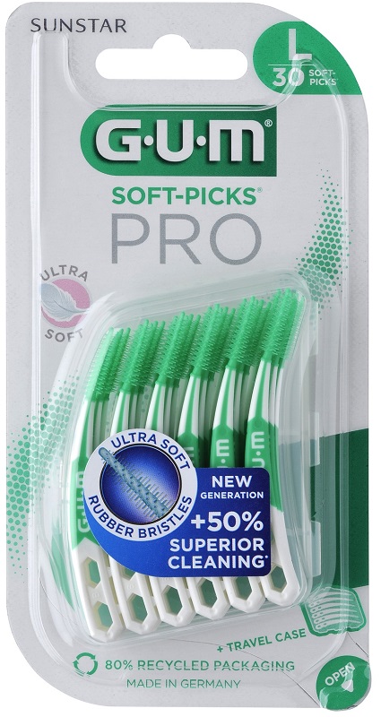 GUM SOFT PICK PRO LARGE 30 PEZZI - Farmafamily.it