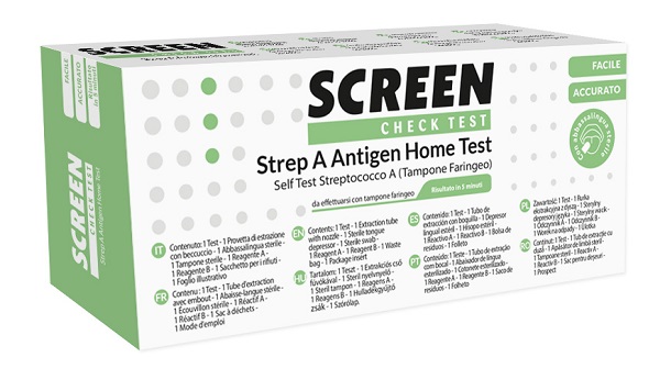 STREP A ANTIGEN HOME TEST DETERMINAZIONE QUALITATIVA ANTIGENI STREPTOCOCCO A DA TAMPONE FARINGEO 1 PEZZO - Farmafamily.it