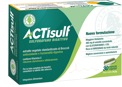 ACTISULF SULFORAFANO 30 CAPSULE VEGETALI - Farmafamily.it