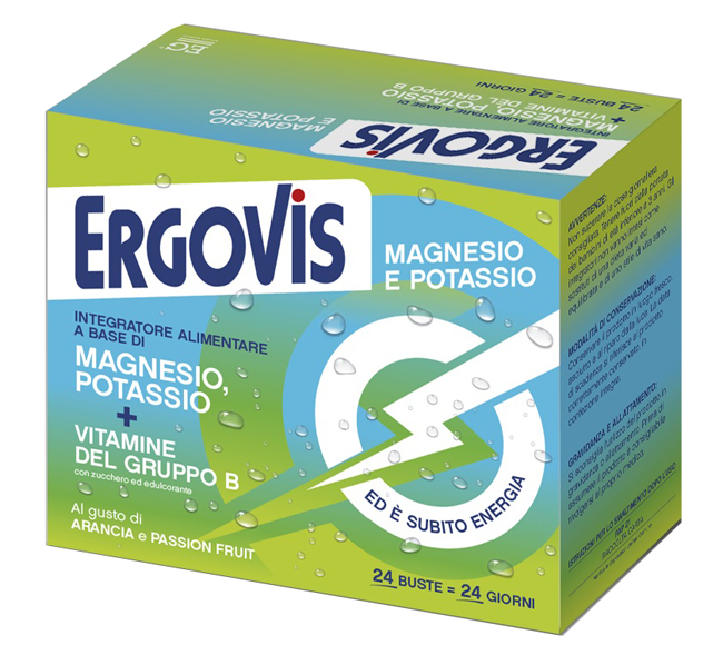 ERGOVIS MG+K VITAMINE B CON ZUCCHERO 24 BUSTINE - Farmafamily.it