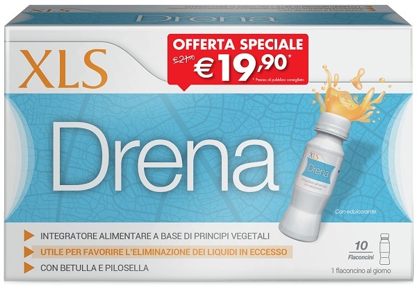 XLS DRENA 10 FLACONI DA 70 ML TAGLIO PREZZO - Farmafamily.it