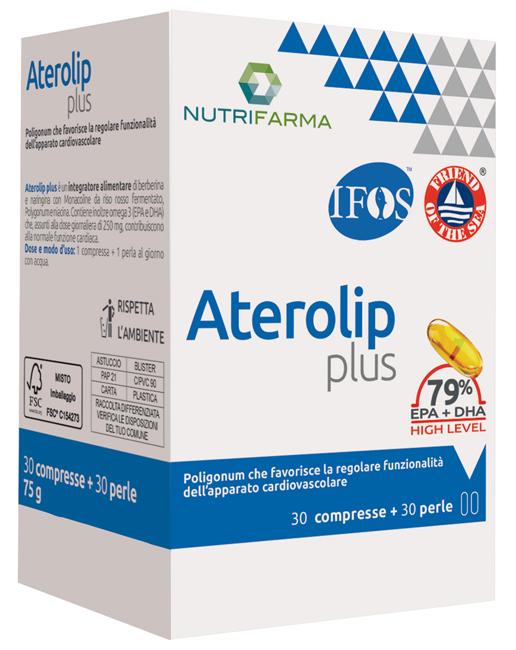 ATEROLIP PLUS 79% 30 COMPRESSE + 30 PERLE - Farmafamily.it