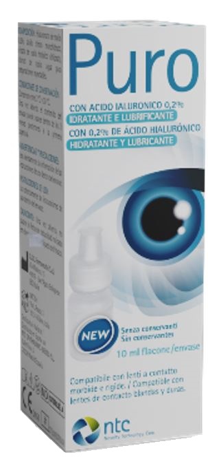 SOLUZIONE STERILE PER USO OFTALMICO PURO IDRATANTE E LUBRIFICANTE 0,2% ACIDO IALURONICO SENZA CONSERVANTI 10 ML - Farmafamily.it