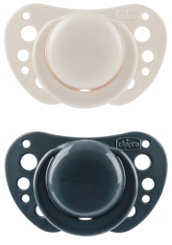 CHICCO SUCCHIETTI AIR BLU SILICONE 6-16 MESI 2 PEZZI - Farmafamily.it