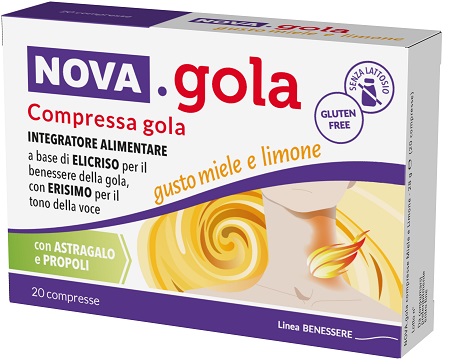 NOVA GOLA MIELE LIMONE 20 COMPRESSE - Farmafamily.it
