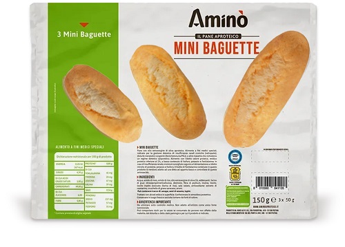 AMINO' MINI BAGUETTE 3 PEZZI DA 50 G - Farmafamily.it