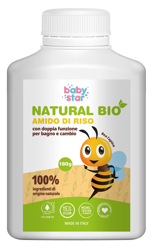 BABYSTAR AMIDO DI RISO NATURAL BIO 180 G - Farmafamily.it