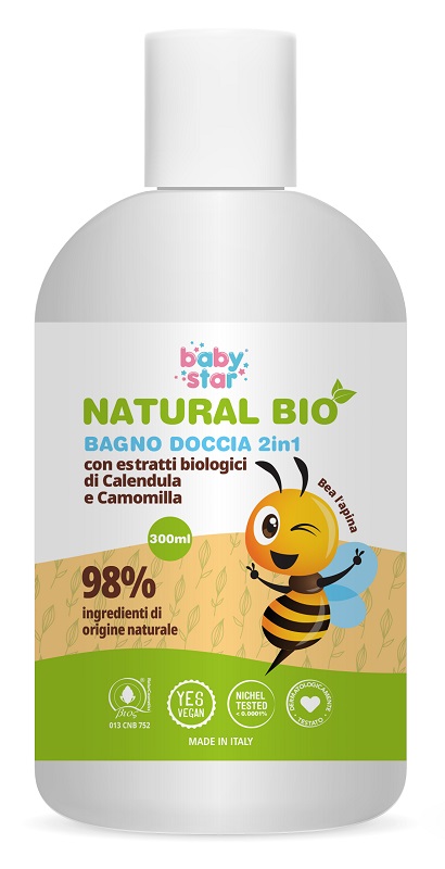BABYSTAR BAGNODOCCIA 2IN1 NATURAL BIO - Farmafamily.it
