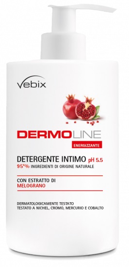 VEBIX DERMOLINE MELOGRANO DETERGENTE INTIMO 500 ML - Farmafamily.it