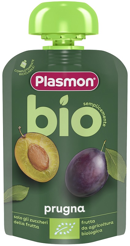 PLASMON PRUGNA BIO POUCHES 100 G - Farmafamily.it
