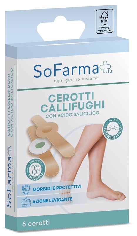 CEROTTO PARACALLO CALLIFUGO 7X1,2 CM FARMAPIU' 6 PEZZI - Farmafamily.it