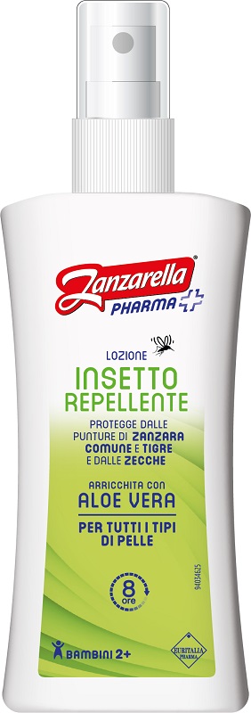 ZANZARELLA LOZIONE INSETTO REPELLENTE CON ALOE 100 ML - Farmafamily.it