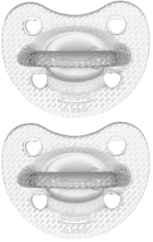 CHICCO GOMMOTTO SILICONE CRYSTAL 6-16 MESI 2 PEZZI - Farmafamily.it