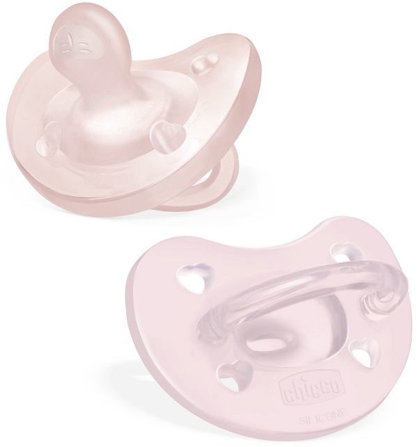 CHICCO GOMMOTTO SILICONE ROSA 2-6 MESI 2 PEZZI - Farmafamily.it