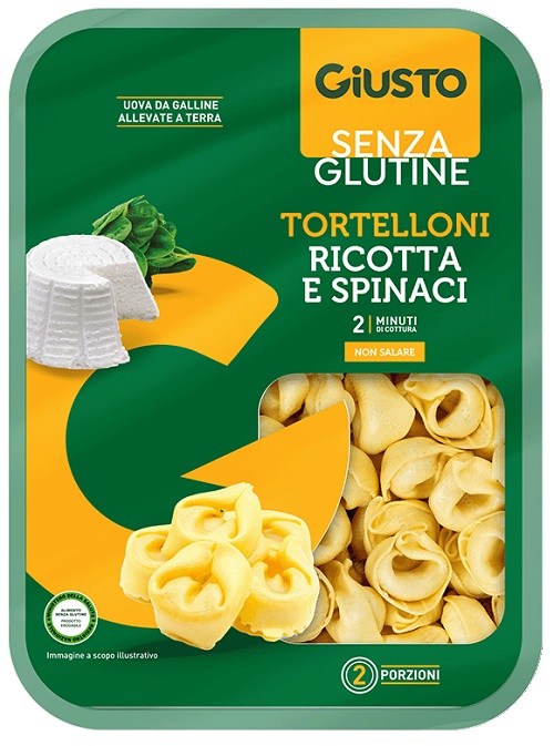 GIUSTO SENZA GLUTINE TORTELLONI RICOTTA E SPINACI 250 G - Farmafamily.it