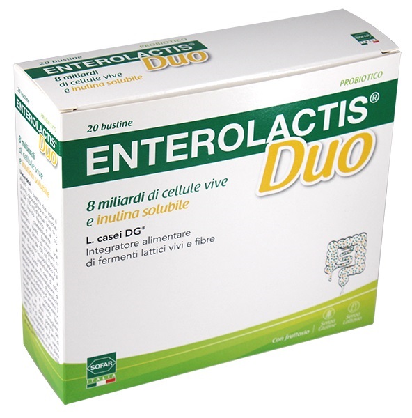 ENTEROLACTIS DUO POLVERE 20 BUSTINE - Farmafamily.it