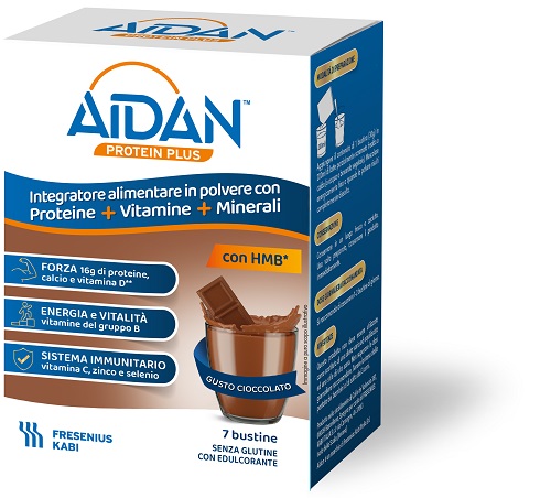 AIDAN PROTEIN PLUS CIOCCOLATO 7 BUSTINE - Farmafamily.it