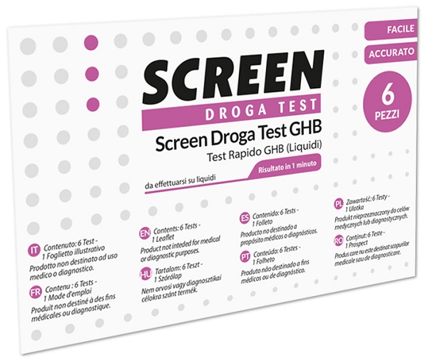 SCREEN DROGA TEST GHB TEST RAPIDO 6 PEZZI - Farmafamily.it
