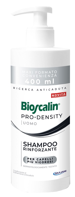 BIOSCALIN PRO DENSITY UOMO SHAMPOO RINFORZANTE 400 ML - Farmafamily.it