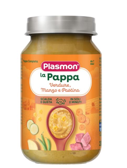 PLASMON LA PAPPA VERDURE MANZO E PASTINA 200 G - Farmafamily.it
