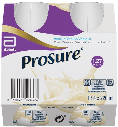 PROSURE VANILLA 4 BOTTIGLIE DA 220 ML - Farmafamily.it