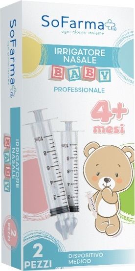 IRRIGATORE NASALE BABY 2 PEZZI SOFARMAPIU' - Farmafamily.it