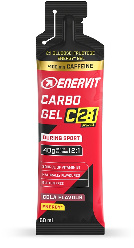 ENERVIT C2 1 PRO CARBO GEL COLA CON CAFFEINA 60 ML - Farmafamily.it