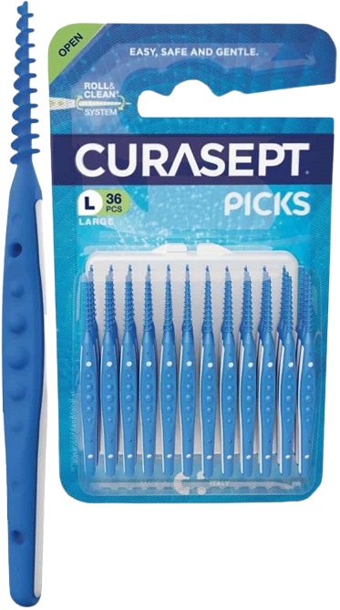 CURASEPT PICKS LARGE 36 PEZZI - Farmafamily.it