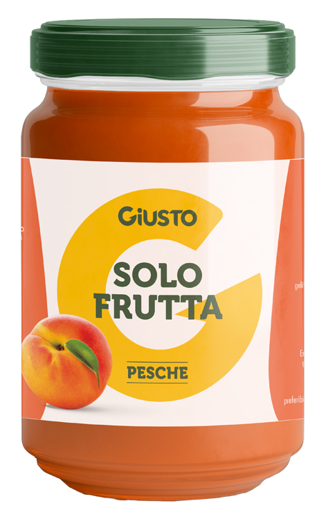 GIUSTO SOLO FRUTTA CONFETTURA PESCHE 220 G - Farmafamily.it
