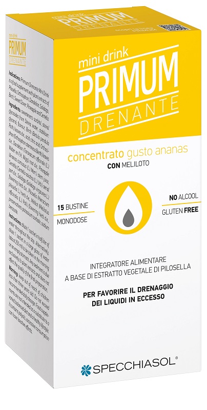 PRIMUM DRENANTE MINI DRINK ANANAS 15 BUSTINE - Farmafamily.it