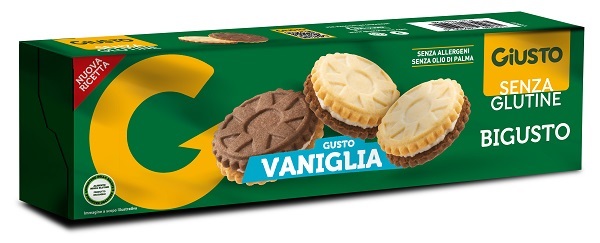GIUSTO SENZA GLUTINE BIGUSTO VANIGLIA 120 G - Farmafamily.it