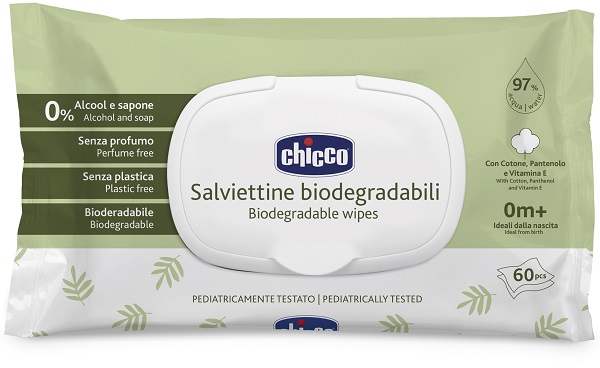 CHICCO SALVIETTE BIO 60 PEZZI PLAQUE - Farmafamily.it