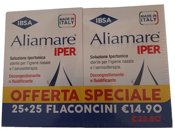 ALIAMARE IPER 25 + 25 FLACONCINI 5 ML BIPACCO - Farmafamily.it