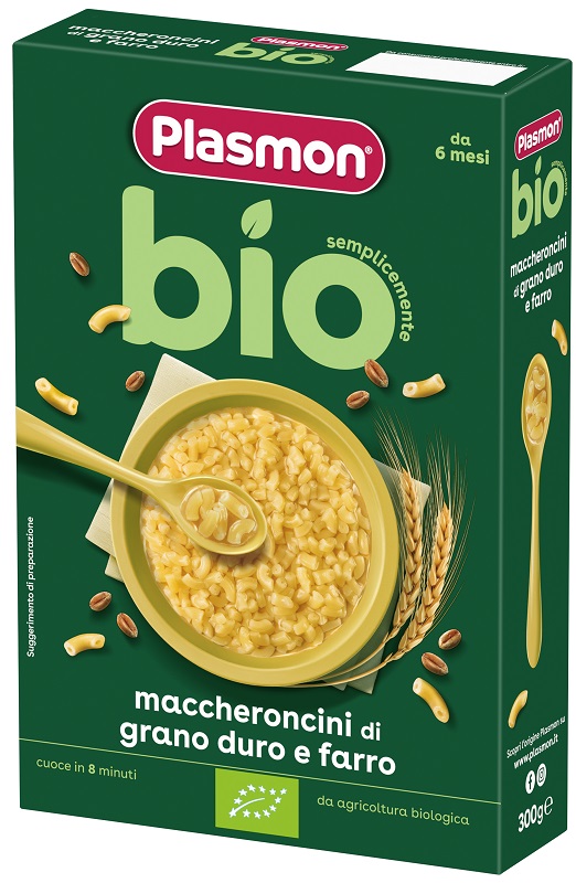 PLASMON PASTINA BIO MACCHERONCINI 300 G - Farmafamily.it