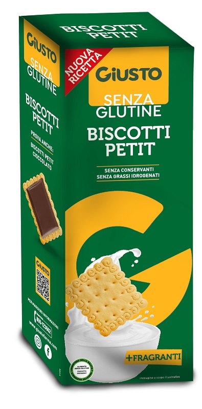 GIUSTO SENZA GLUTINE BISCOTTI PETIT 175 G - Farmafamily.it