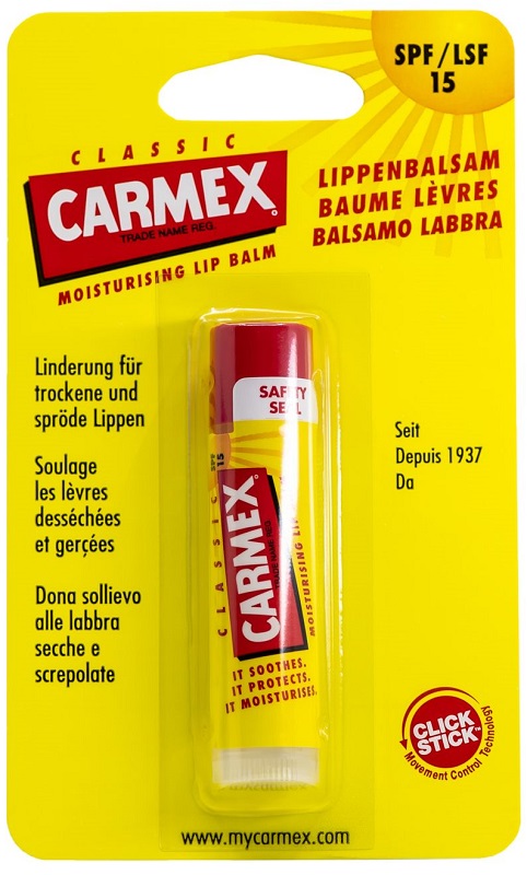 CARMEX BALSAMO LABBRA CLASSICO SPF15 4,25 G - Farmafamily.it