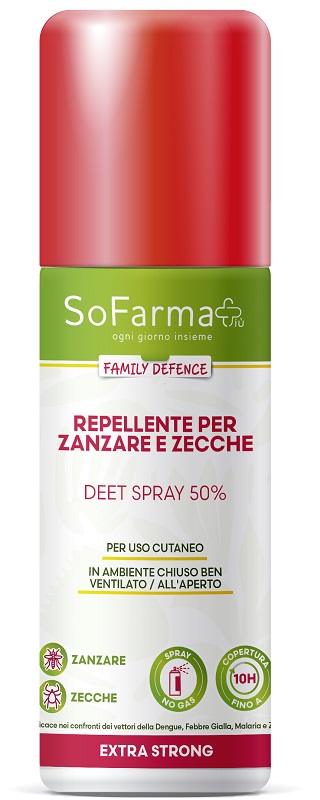 REPELLENTE EXTRA STRONG DEET 50% 75 ML SOFARMAPIU' - Farmafamily.it