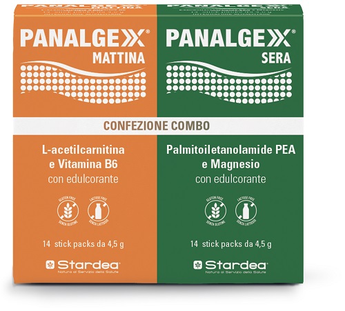 PANALGEXX MATTINA 14 STICKPACK + PANALGEXX SERA 14 STICKPACK CONFEZIONE COMBO - Farmafamily.it