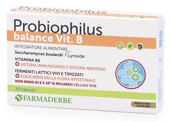 PROBIOPHILUS BALANCE VIT B 20 CAPSULE - Farmafamily.it
