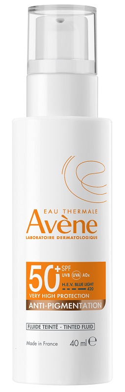 EAU THERMALE AVENE SOLARE FLUIDO COL ANTIMACCHIE SPF 50+ 40 ML - Farmafamily.it