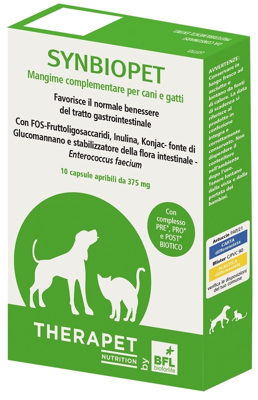 SYNBIOPET THERAPET 10 CAPSULE - Farmafamily.it