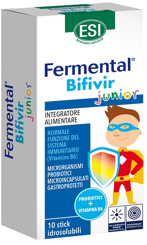 ESI FERMENTAL BIFIVIR JUNIOR 10 STICK IDROSOLUBILI - Farmafamily.it