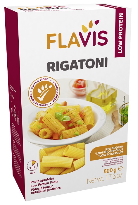 FLAVIS RIGATONI APROTEICI 500 G - Farmafamily.it