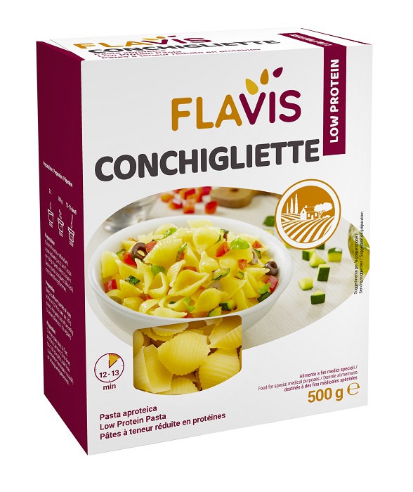 FLAVIS CONCHIGLIETTE APROTEICHE 500 G - Farmafamily.it