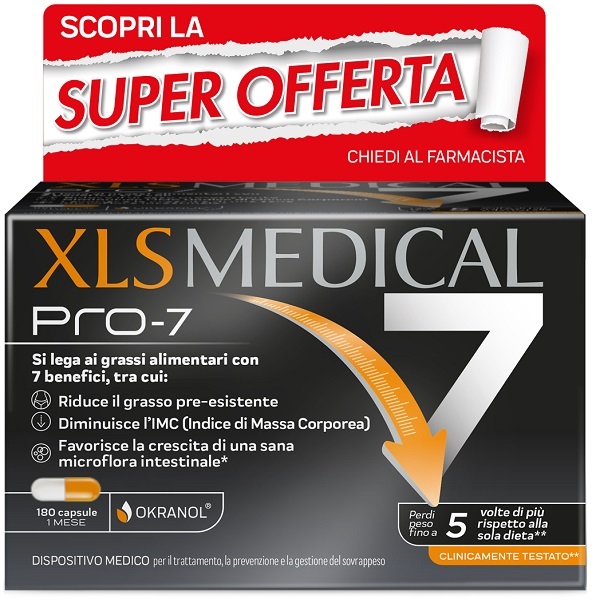 XLS MEDICAL PRO-7 180 CAPSULE TAGLIO PREZZO - Farmafamily.it