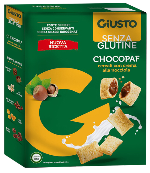 GIUSTO SENZA GLUTINE CHOCOPAF 250 G - Farmafamily.it